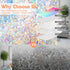 Window Privacy Film Rainbow Window Clings 3D Decorative Stained Glass Vinyl Anti UV Static Cling Film Non-Adhesive Window Covering Film (11.8'' x 78.7'')