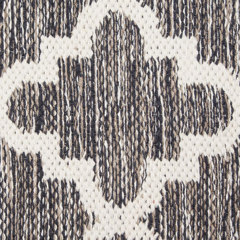 DII Woven Rugs Collection - Hand-Loomed, 2x3', Gray Lattice