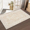 Moroccan Area Rug 2x3, Washable Distressed Non-Slip Small Rug, Soft Low-Pile Geometric Indoor Door Mat