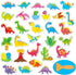 Hebayy 30 Non Slip Bathtub Stickers with Dinosaur Design, Waterproof Anti Skid for Shower and Bathtub