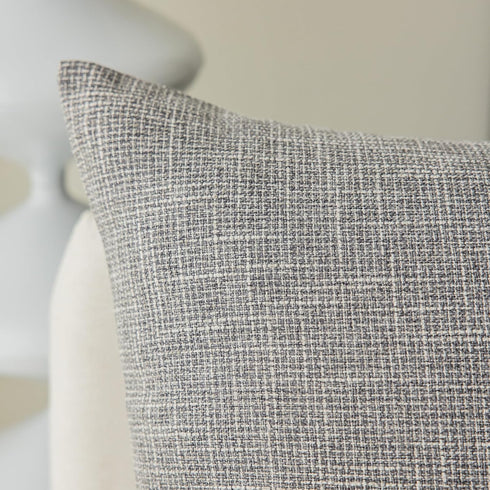 Kevin Textile Decorative Throw Pillow Covers, Set of 2, 20 x 20 inches, Grey, Modern Farmhouse
