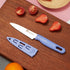 4 Pieces Kitchen Knife Set, Stainless Steel Blade Paring Knife for Fruit and Vegetable with Matching Covers, Colorful
