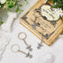 Taiyin 100 Pcs Guardian Angel Keychain - Silver Angel Charm Key Ring Pendant for Women Girls Funeral Party Gifts