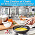 Chef Grade Non Scratch 10" Flat Bottom Whisk - Best Stainless Steel Roux Whisk for Cooking and Whisking Spatula Tool