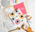 C.R. Gibson Bloom Double Sided Recipe Card Set, 4" W x 6" L, Yellow