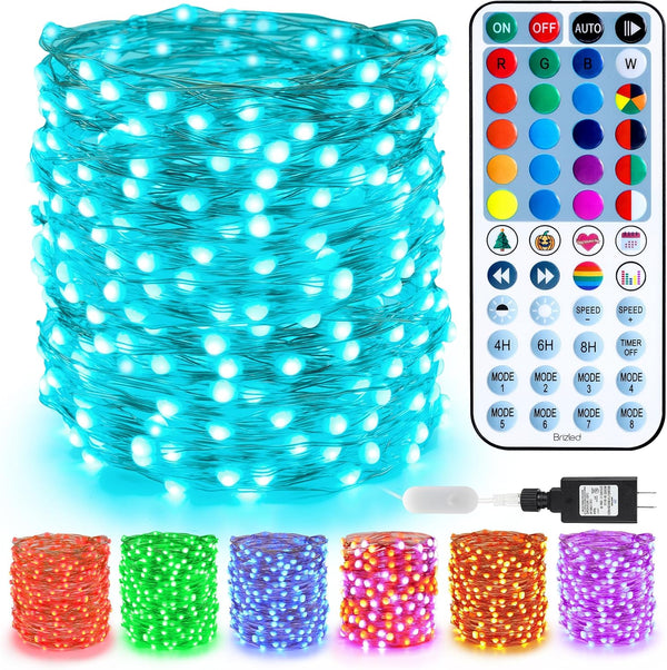 Brizled Color Changing Fairy Lights, 66ft 200 LED Easter Fairy Lights with