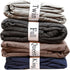 Bed Sheet Organizer and Storage Size Label Bands for Linen Closet Organization - King 2PCs Pack | White
