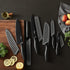 Marco Almond Kitchen Knife Set, KYA38 12-Piece Stainless Steel Cooking Knives Set with Covers