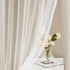 90% 84 inch Grommet 37" Wx84 Lx2 Bujasso Beige Blackout Curtains with Sheer Overlay Mix and Match Double Layer Thermal