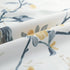 VOGOL Grey Window Valances, 1 Panel Birds Pattern Linen Textured Kitchen Valance, 42 x 18 Inch Short Rustic Curtains