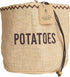 Natural Elements Potato Bag with Blackout Lining, Hessian, 24 x 24 cm, Brown
