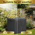 35 TARKARI Gallon Lockable Resin Deck Box, Waterproof & UV-Resistant Outdoor Storage Box for Outdoor Cushion Storage