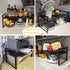 Expandable Kitchen Counter Shelf Organizer 16~26", 10.6" Deep 33LBS Sink Shelf Riser for Pantry Cabinet