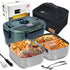 FORABEST Electric Lunch Box for Adults, Fast 80W Heated Portable Food Warmer Lunch Box for Car, Truck, Office