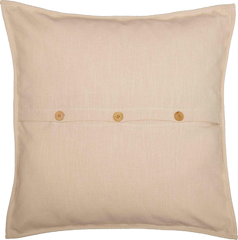 Piper Classics Market Place Blue Ticking Stripe Quilted Euro Sham