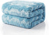 63x87 Inch, Cozy Tache Faux Fur Throw Blanket, Light Baby Blue Super Soft Twin Size Warm Oversized Fluffy Throw Blanket