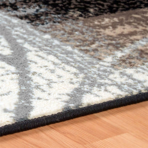 Superior Indoor Area Rug, Jute Backed, Modern Floral Patchwork Decor, 2' x 3', Perfect for Entryway, Office,