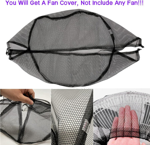 Fan Cover for 14 Inch High Velocity Floor Fan,14" Floor Fan Dustproof Covers,Children Finger Safety Protection Fan Guard for 14 in Small Industrial Fan for School Home with Kids,1Pack by Dizoey Decor