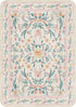 5x8 Pink Boho Rug with Rounded Corners Washable Floral Pastel Non-Slip Area Rug for Nursery, Girls Bedroom, Kids Room