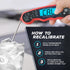 KIZEN Instant Read Meat Thermometer Digital, Waterproof Food Thermometer for Cooking, Grill, Oven, BBQ with Backlit