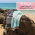39x63in SUNSPUN LINENS Turkish Beach Towel, Extra Large Quick Dry Cotton Oversized Turkish Bath Towel & Blanket