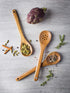 Tablecraft Elements Collection Utensil Set with Holder, 5" x 6.5" x 11.5", Marble/Acacia