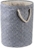 DII Woven Paper Storage Bin, Geo Diamond, Nautical Blue, Large Round
