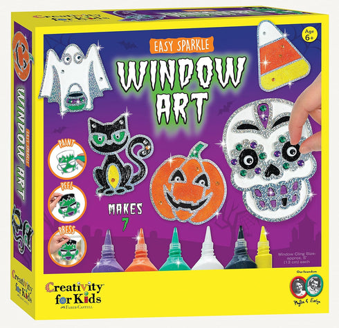 Creativity for Kids Halloween Crafts, Make Your Own Halloween Window Art with Halloween Window Clings