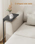 28.7 inch TB01BK071 TUTOTAK C Shaped End Table, Tray Table, Small Side Table, Tall Couch Table, Tv Tray, Sofa Table