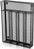 E-far Silverware Drawer Organizer - Black Mesh Wire Utensil Tray, 5 Compartment Cutlery Holder, Small Size