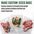 LEM MaxVac Vacuum Bag Rolls, 2-Piece Set, 8" x 20'