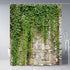 Stone Brick Wall Shower Curtain Green Leaves Garden Landscape Nature Plant Scenery Rustic Marble Rocks Stone Wall Bathtub Curtains Fabric Bathroom Accessories with Hooks 70Wx70H Inch by ZZYSKS