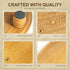 EOSAHR Farmhouse Round Wood Riser Wooden Tray Pedestal Stand for Bathroom Decor & Kitchen Sink Decorative Riser Display