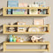 TidyCorner Upgraded Thick Floating Shelves - Multi-Use Wall-Mounted Bookshelves for Kids and