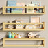 TidyCorner Upgraded Thick Floating Shelves - Multi-Use Wall-Mounted Bookshelves for Kids and