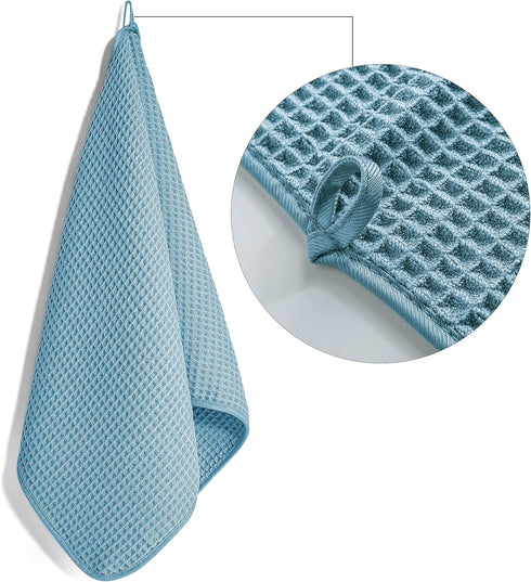 430 16 30 4 Pack POLYTE GSM Microfiber Lint Free Hand Towel, x in, (Waffle Weave)