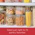 16-Cup Rubbermaid Brilliance Airtight Food Storage Container with Lid Clear/Grey - optimal for pantry organization