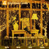 6.6x6.6ft, 200 8 Dimmable Ollny Curtain Lights LED String Lights with Remote Modes Timer, USB Power Fairy Light