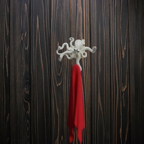 Comfy Hour Under The Sea Collection, 7" Decorative Octopus Single Key Clothes Hook Wall Hanger
