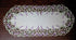 Table Runner with Purple Lavender Lilac Flowers on Antique White Material, Size 44 x 15 inches