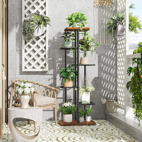 6 Simple Trending Plant Stand Indoor Outdoor, Tier Plant Shelf, Tall Corner Flower Pot Holder, Metal Display Rack