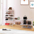 Simple Trending 4-Tier Stackable Shoe Rack - Expandable & Adjustable Shoe Organizer Storage Shelf, Wire Grid, White