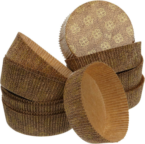 Kitchen Supply Crumbcake Papers, Set of 25, 3.5-Inches x 1.25-Inches
