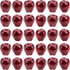 30PCS 3.43" 2.95" Toopify Artificial Red Apples, Fake Fruit Lifelike Simulation Apples for Home Kitchen Table Basket