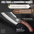 ENOKING Chef's Knife - 6.1" Viking Knife with Sheath for Fish Meat Cutting, Full Tang Butcher Knife for Kitchen Camping
