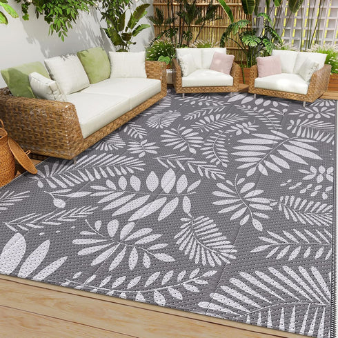 StepRite Outdoor Rug, Patio Rug, Plastic Straw Camping Rugs, Large Waterproof Area