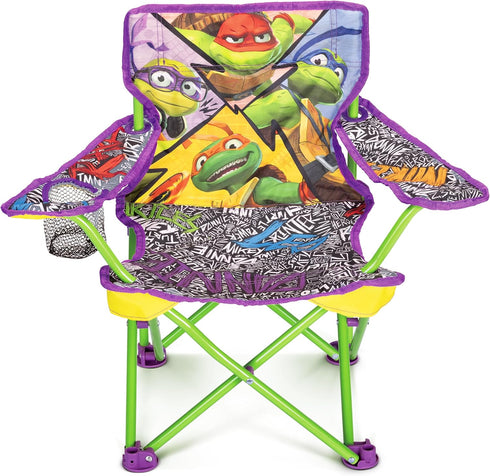 Teenage Mutant Ninja Turtles Foldable Kids Chair Toddler Camping Chair with Safety