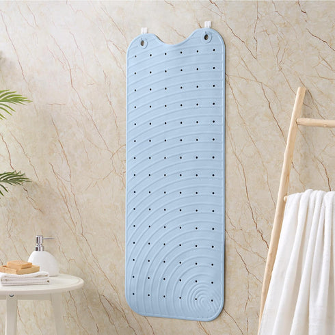 39x16 Inch, Extra Long Rubber Bathtub Mat, Non-Slip Shower Tub Mat, Bath Tub Floor Mat with Suction Cups and Drainage