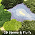 20x35 Inch 3D Moss Rug,Shag Carpet Leaf Area Bathroom Rugs Non Slip Bath Mat Tufted Rug,Ultra Soft Washable Children