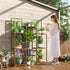 10-12 34.2 Wx47.6 Hx11.78 EnHomee Plant Stand Indoor Tall Plant Stand Outdoor Large Wood Plants Shelf with Pots